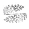 Leaf Alloy Arm Cuff Bangles for Women FS-WG391C2-02-1