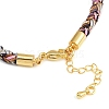 4MM Braided Nylon Cord Bracelets FIND-A057-01G-08-3