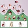 32Pcs 16 Style Alloy Enamel Pendants ENAM-SZ0002-69-2