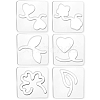 Acrylic Earring Handwork Template TOOL-WH0153-008-1