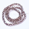 Electroplate Glass Beads Strands EGLA-A034-T4mm-C12-2