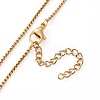 Natural Pearl Initial Pendant Necklaces NJEW-JN03297-03-2