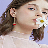 1 Pair Alloy Dangle Stud Earrings EJEW-LP0003-54G-01-1