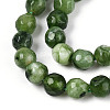 Dyed Natural White Jade Beads Strands X-G-T139-4mm-60-18-3