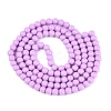 Painted Glass Bead Strands DGLA-S071-6mm-B38-2