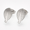 Non-Tarnish 304 Stainless Steel Stud Earring Findings STAS-S079-67B-2