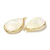 Natural White Shell Pendants KK-K236-02G-3