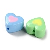 Two Tone Opaque Acrylic Beads SACR-I005-10C-2