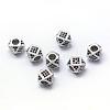 Rack Plating Brass Cubic Zirconia Beads ZIRC-S029-01P-1