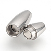 Tarnish Resistant 304 Stainless Steel Magnetic Clasps with Glue-in Ends LS-STAS-Q211-31A-3