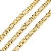 10M Ion Plating(IP) 304 Stainless Steel Figaro Chains CHS-G035-02A-G-1
