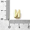 Brass Micro Pave Cubic Zirconia Letter Multi-Strand Links X-KK-D295-32G-14-3