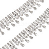 Cheriswelry Iron Crystal Rhinestone Cup Chain CH-CW0001-02-3