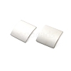 304 Stainless Steel Square Stud Earrings for Women EJEW-U020-16G-2