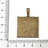 Tibetan Style Alloy Pendant Cabochon Settings TIBE-T003-20AB-NR-3