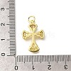 Brass Micro Pave Clear Cubic Zirconia Pendants KK-M297-11G-3