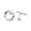 Non-Tarnish 304 Stainless Steel Stud Earring Finding EJEW-I285-21P-2