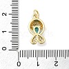 Brass Micro Pave Cubic Zirconia Pendants KK-C137-08G-03-3