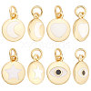 Beebeecraft 16Pcs 4 Style Brass Enamel Charms KK-BBC0003-53-1