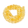 Transparent Crackle Glass Beads Strands GLAA-Q108-04A-11-2
