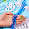 12 Strands 3 Styles Gradient Color Baking Paint Glass Bead Strands DGLA-TA0001-21A-7