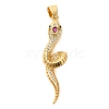 Brass Micro Pave Cubic Zirconia Pendants KK-M099-10G-B-1