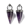 Natural Amethyst Pendants G-F777-06P-07-1