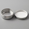 Aluminium Shallow Round Candle Tins AJEW-WH0312-58E-2