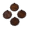 Schima Wood Pendant Cabochon Settings WOOD-N022-03-1