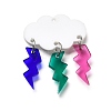 Opaque Acrylic Pendants OACR-L019-03A-1