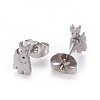 Tarnish Resistant 304 Stainless Steel Puppy Jewelry Sets SJEW-F208-06P-6