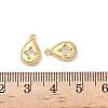 Brass Micro Pave Cubic Zirconia Charms KK-D504-20A-G-3