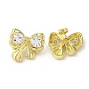 Brass Stud Earrings EJEW-D109-05G-1