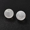 Frosted Transparent Acrylic Beads OACR-F013-12L-3