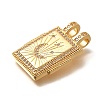 Brass Micro Pave Cubic Zirconia Pendants KK-U055-06A-02-2