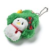 Christmas Theme Cloth Plush Doll Pendant Decorations HJEW-D030-01G-2