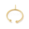 Brass Open Cuff Ring Settings KK-G518-04G-03-3