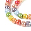 Electroplate Glass Beads Strands EGLA-N019-6mm-03-3