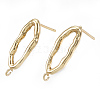 Brass Stud Earring Findings KK-S348-105-1