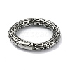 Tibetan Style 316 Surgical Stainless Steel Spring Gate Rings STAS-E191-06AS-02-2