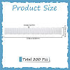 200Pcs PE Makeup Brush Protector Reusable Expandable Mesh Cover MRMJ-GF0001-51D-2