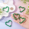 5Pcs Zinc Alloy Spring Gate Rings FIND-TA0009-73E-6