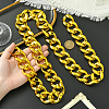 1Pc Acrylic Cuban Link Chain Necklaces for Men NJEW-SP0001-09B-G-4