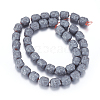 Non-magnetic Synthetic Hematite Beads Strands G-P338-03B-8x9mm-2