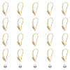 DICOSMETIC 10 Pairs Rack Plating Brass Micro Pave Cubic Zirconia Earrings Hooks FIND-DC0003-48-1