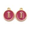 Golden Plated Alloy Enamel Charms X-ENAM-S118-08I-1