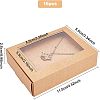 Foldable Drawer Type Creative Kraft Paper Box CON-WH0077-12-2