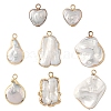 2Pcs Baroque Natural Keshi Pearl Pendants PEAR-YW0001-11-2