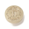 Golden Tone Wax Seal Brass Stamp Head DIY-B079-01G-R-2