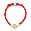 Adjustable Nylon Cord Bracelets X-BJEW-C096-01G-04-4